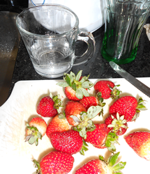 Jus de fraise préparation