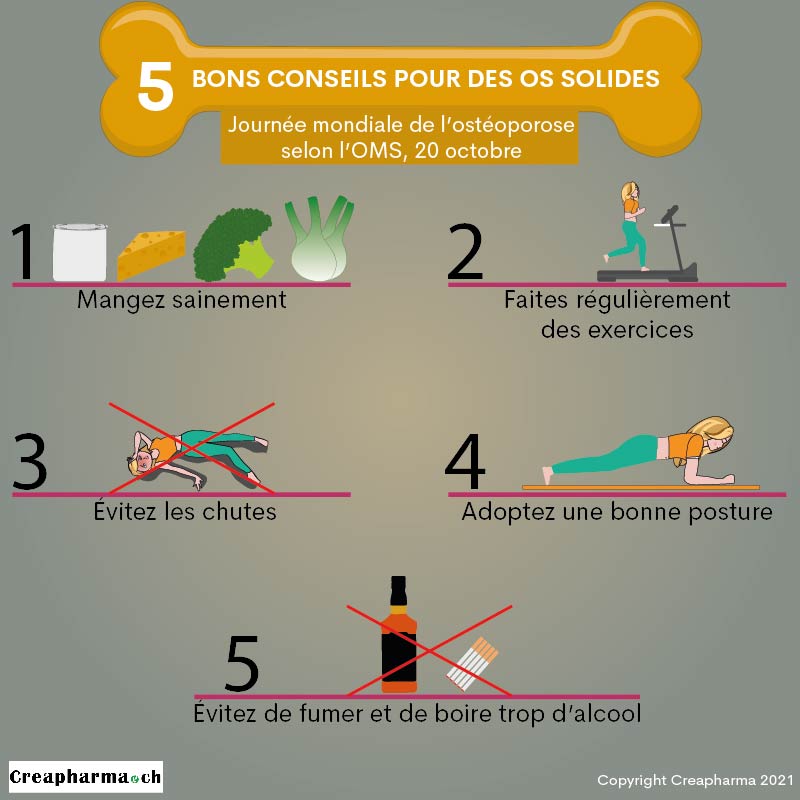 5 bons conseils pour avoir des os solides