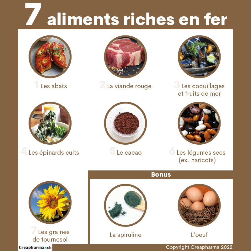 Aliments riches en fer