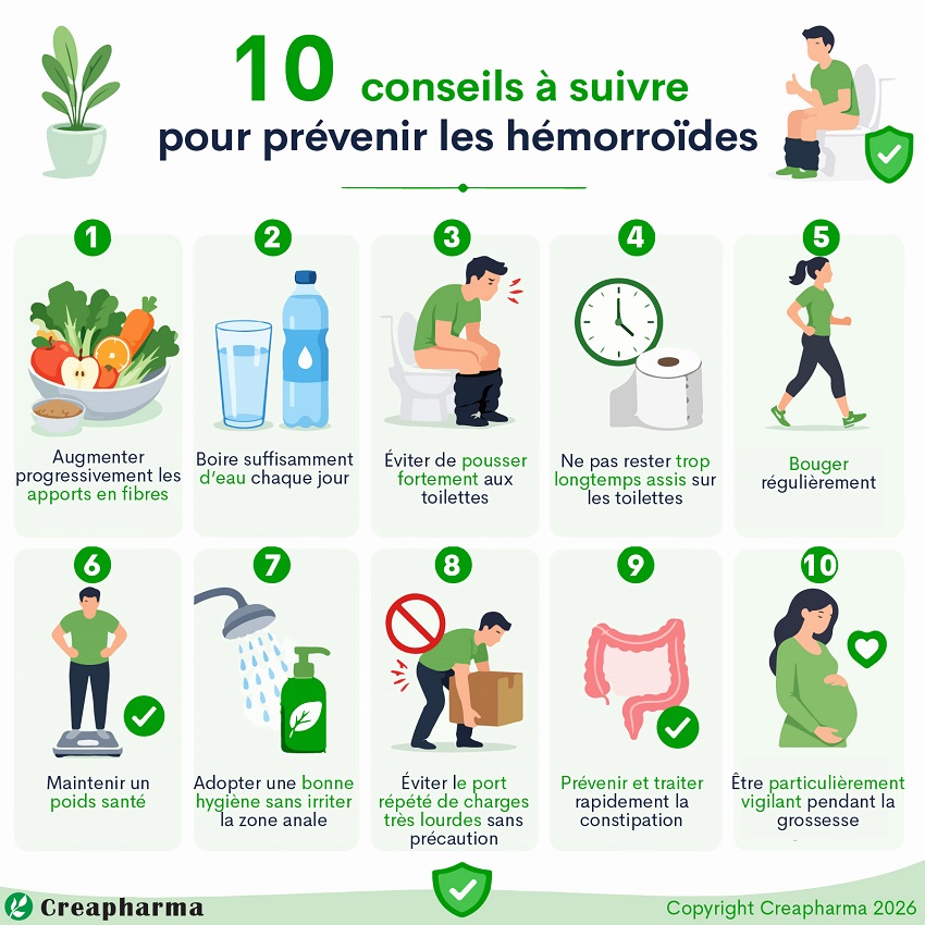 10 conseils à suivre pour prévenir les hémorroïdes