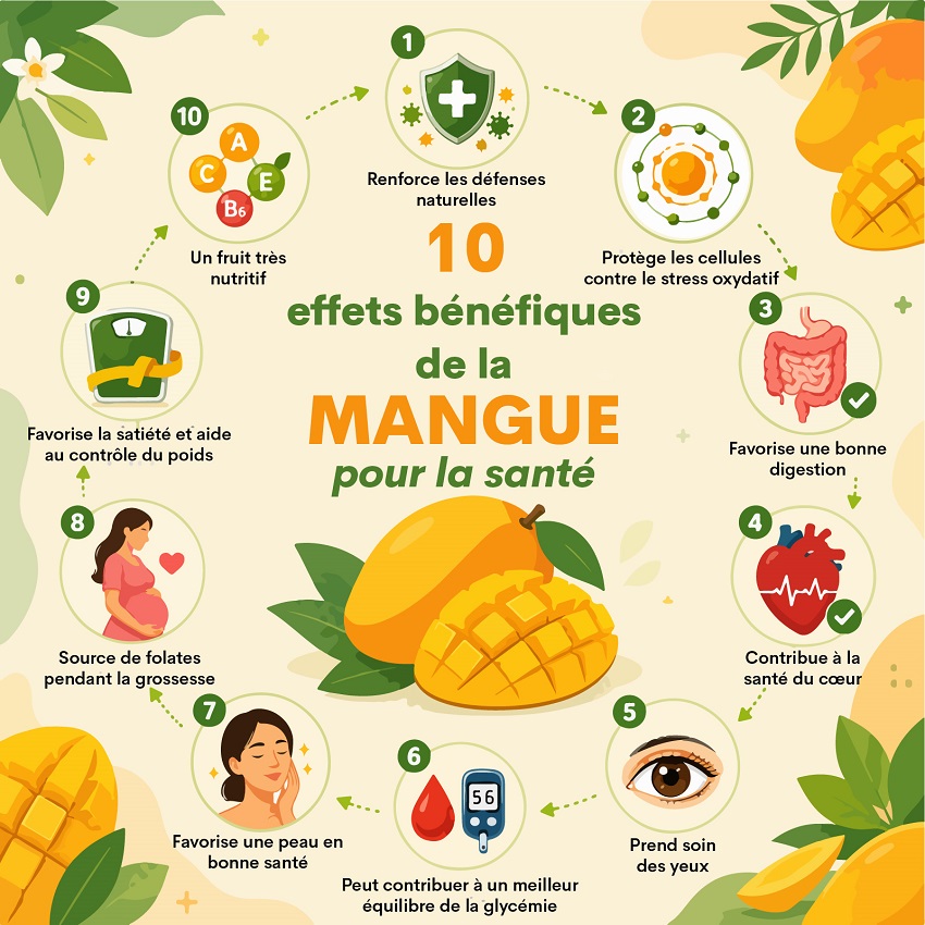 10 effets bénéfiques de la mangue pour la santé